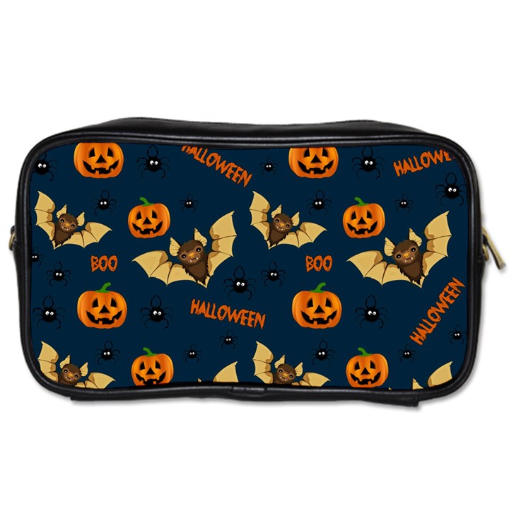 Bat, pumpkin and spider pattern Toiletries Bags