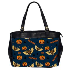 Bat, pumpkin and spider pattern Office Handbags (2 Sides) 