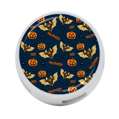 Bat, pumpkin and spider pattern 4-Port USB Hub (One Side)