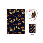 Bat, pumpkin and spider pattern Playing Cards (Mini)  Back