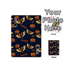 Bat, pumpkin and spider pattern Playing Cards 54 (Mini) 