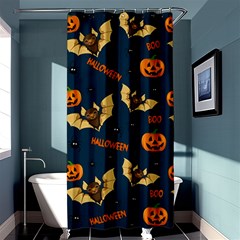 Bat, pumpkin and spider pattern Shower Curtain 36  x 72  (Stall) 