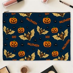 Bat, pumpkin and spider pattern Cosmetic Bag (XXXL) 