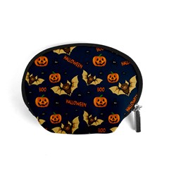 Bat, pumpkin and spider pattern Accessory Pouches (Small) 