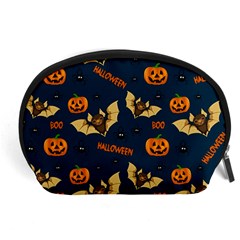 Bat, pumpkin and spider pattern Accessory Pouches (Large) 