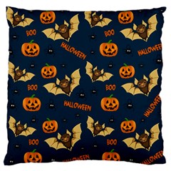 Bat, Pumpkin And Spider Pattern Standard Flano Cushion Case (one Side) by Valentinaart