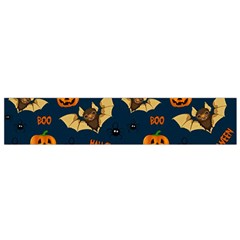 Bat, pumpkin and spider pattern Flano Scarf (Small)