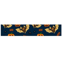 Bat, Pumpkin And Spider Pattern Flano Scarf (large) by Valentinaart