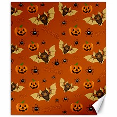 Bat, Pumpkin And Spider Pattern Canvas 20  X 24   by Valentinaart