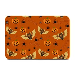 Bat, Pumpkin And Spider Pattern Plate Mats by Valentinaart