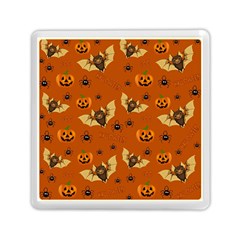 Bat, Pumpkin And Spider Pattern Memory Card Reader (square)  by Valentinaart