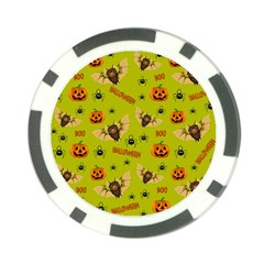 Bat, pumpkin and spider pattern Poker Chip Card Guard (10 pack)