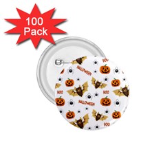 Bat, Pumpkin And Spider Pattern 1 75  Buttons (100 Pack)  by Valentinaart