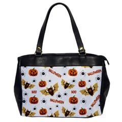 Bat, Pumpkin And Spider Pattern Office Handbags by Valentinaart