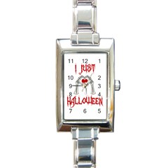 I Just Love Halloween Rectangle Italian Charm Watch by Valentinaart