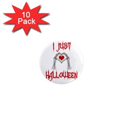 I Just Love Halloween 1  Mini Magnet (10 Pack)  by Valentinaart