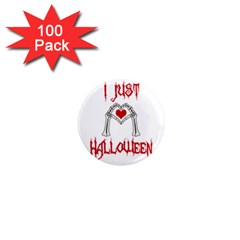 I Just Love Halloween 1  Mini Magnets (100 Pack)  by Valentinaart