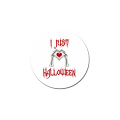 I Just Love Halloween Golf Ball Marker by Valentinaart