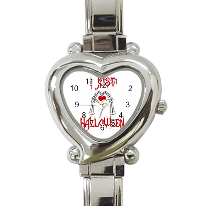 I just love Halloween Heart Italian Charm Watch