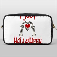 I Just Love Halloween Toiletries Bags by Valentinaart