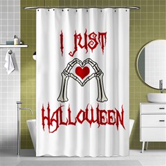 I Just Love Halloween Shower Curtain 48  X 72  (small)  by Valentinaart