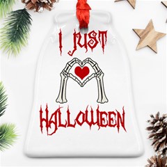 I Just Love Halloween Bell Ornament (two Sides) by Valentinaart