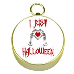 I Just Love Halloween Gold Compasses by Valentinaart