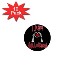 I Just Love Halloween 1  Mini Magnet (10 Pack)  by Valentinaart