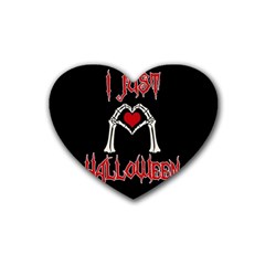 I Just Love Halloween Heart Coaster (4 Pack)  by Valentinaart