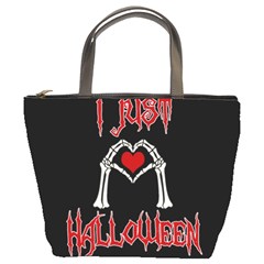 I Just Love Halloween Bucket Bags by Valentinaart