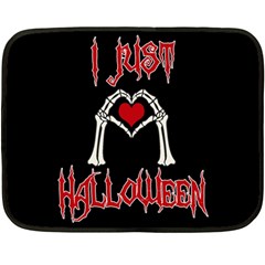 I Just Love Halloween Fleece Blanket (mini) by Valentinaart