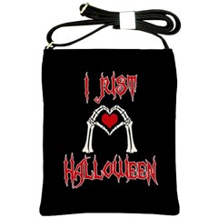 I Just Love Halloween Shoulder Sling Bags by Valentinaart