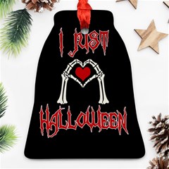 I Just Love Halloween Bell Ornament (two Sides) by Valentinaart