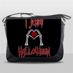 I Just Love Halloween Messenger Bags by Valentinaart