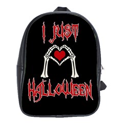 I Just Love Halloween School Bag (xl) by Valentinaart