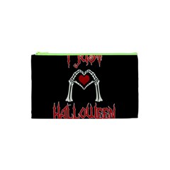 I Just Love Halloween Cosmetic Bag (xs) by Valentinaart