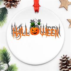 Halloween Ornament (round) by Valentinaart