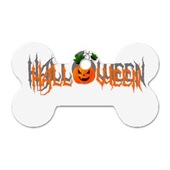 Halloween Dog Tag Bone (one Side)