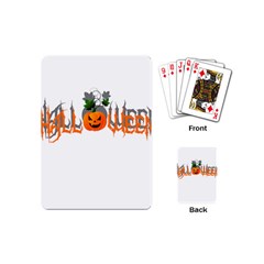 Halloween Playing Cards (mini)  by Valentinaart