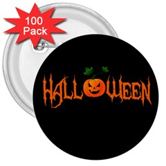 Halloween 3  Buttons (100 Pack)  by Valentinaart