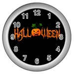 Halloween Wall Clocks (Silver)  Front