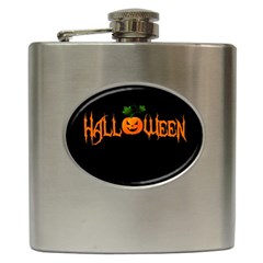 Halloween Hip Flask (6 Oz) by Valentinaart