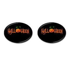 Halloween Cufflinks (oval) by Valentinaart