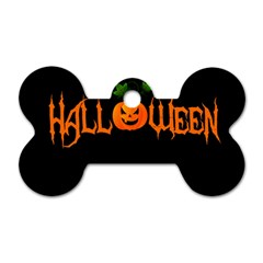 Halloween Dog Tag Bone (one Side)