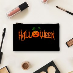 Halloween Cosmetic Bag (small)  by Valentinaart