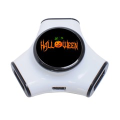 Halloween 3-port Usb Hub by Valentinaart