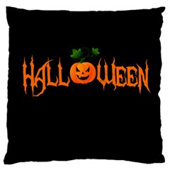 Halloween Large Cushion Case (one Side) by Valentinaart