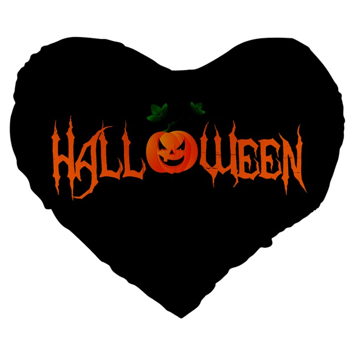 Halloween Large 19  Premium Heart Shape Cushions