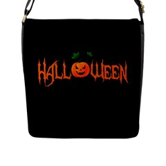 Halloween Flap Messenger Bag (l)  by Valentinaart