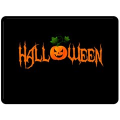 Halloween Double Sided Fleece Blanket (large) 